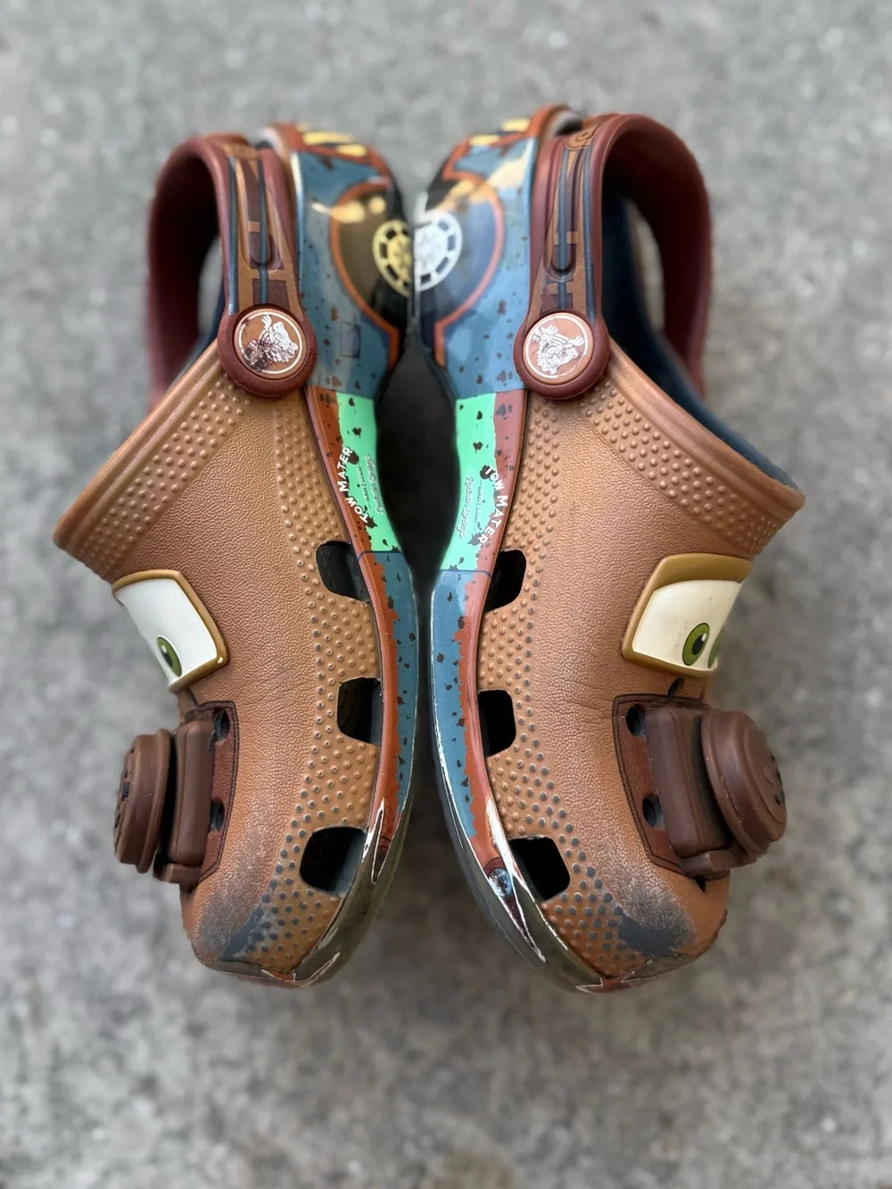 CROCS x Pixar Cars Mater slide on shoes Good condition Size C12 preloved Disney